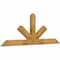 Ekena Millwork Saratoga Rough Sawn Timber Gable Bracket, Western Red Cedar, 60"W x 22"H x 2"D x 4"F, 9/12 Pitch GBW060X22X0204SAR00RWR - alternate 3